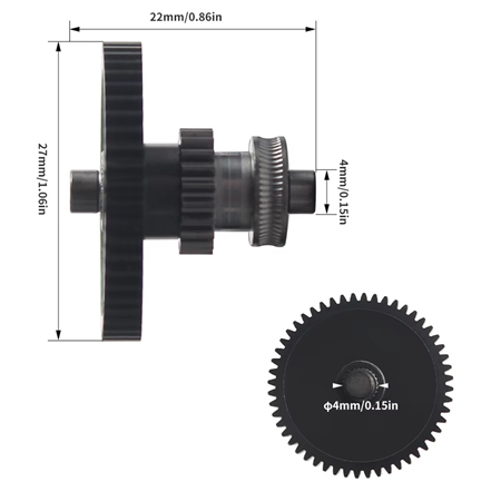 Elegoo Neptune 4 -4 Pro-Plus-Max Exruder Dişlisi
