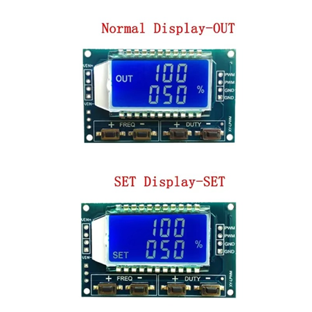 1Hz-150Khz Lcd Ekranlı PWM Sinyal Jeneratör Modülü