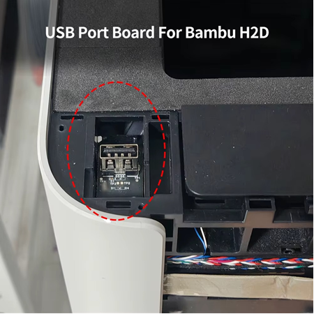 Bambu Lab H2 Serisi Uyumlu USB Port Kartı