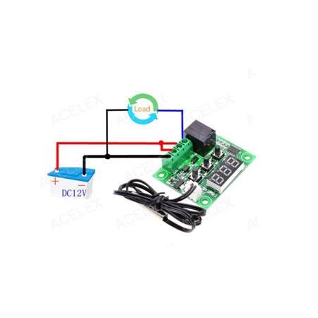 W1209 Termostat Dijital Röleli - Sıcaklık Kontrol Kartı