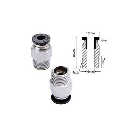 4x10 Pnömatik Rakor Düz(PC4-M10)
