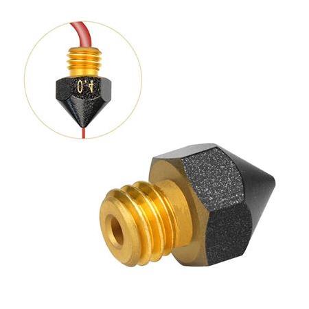 Mk8 Teflon Kaplı Pirinç Nozzle Creality Ender 3 Pro-V2-Cr10 Uyumlu(0.4mm)-Büyük Başlı