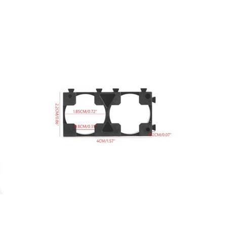 18650 Pil Tutucu Bracket İkili Geçmeli(ABS Plastik)