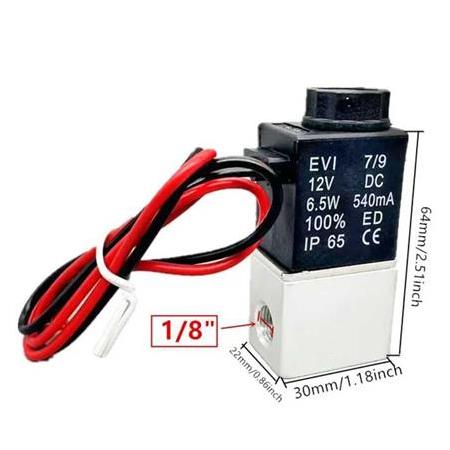 12V Solenoid Valf-2 Konumlu 3 Yönlü Pnömatik Valf Vana