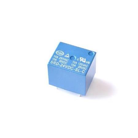 Röle 24VDC 250v 10A 5 Pin SRD SL C RELAY Mavi