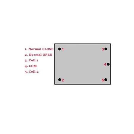 Röle 12VDC 250v 10A 5 Pin SRD SL C RELAY Mavi
