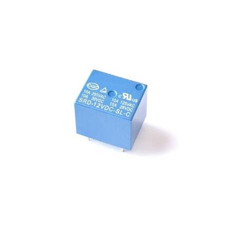 Röle 12VDC 250v 10A 5 Pin SRD SL C RELAY Mavi