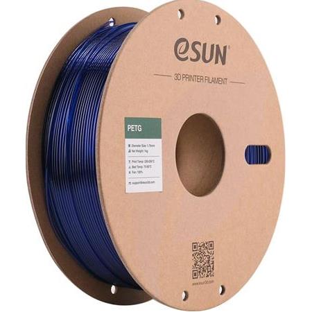 Esun PETG Filament Transparan Mavi 1.75mm 1000gr