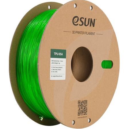 Esun TPU 95A Filament Transparan Yeşil 1.75mm 1000gr