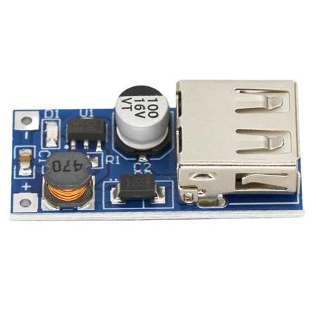 DC 5V 600 mA USB Çıkışlı Voltaj Yükseltici Regülatör Kartı-Step Up(Mavi Board)