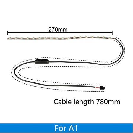 Bambu Lab A1 Harici Led Aydınlatma-AMS Lite 4 Pin Soketli-Aç Kapa Butonlu