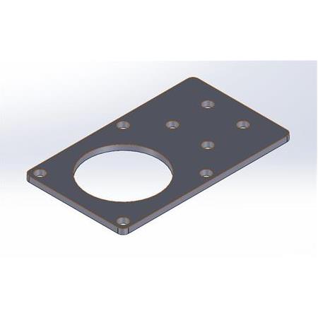 Nema 23 Düz Motor Tutucu(20x20-20x40  Sigma Profil İçin)