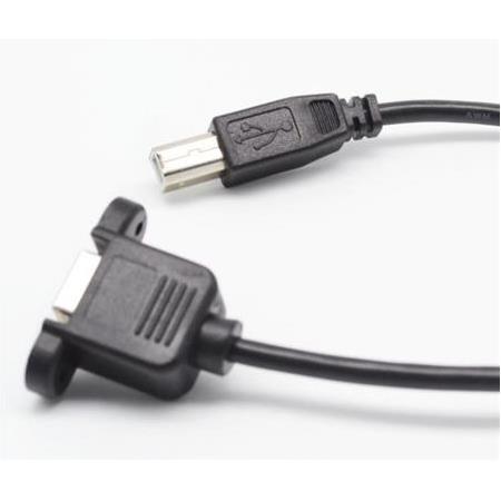 USB B Erkek to USB B Dişi Uzatma Kablosu - Panel Tipi - 30cm