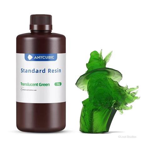 Anycubic Standart UV Reçine 1Kg Şeffaf Yeşil