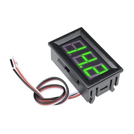 0.56 inç DC 0-100V Dijital Voltmetre Panel Tipi Yeşil Renk 3 Telli