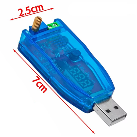 USB 5V Girişli 1-3.3-9-12-24V DC-DC Ayarlanabilir Voltaj Düşürücü ve Yükseltici-Yeşil Led