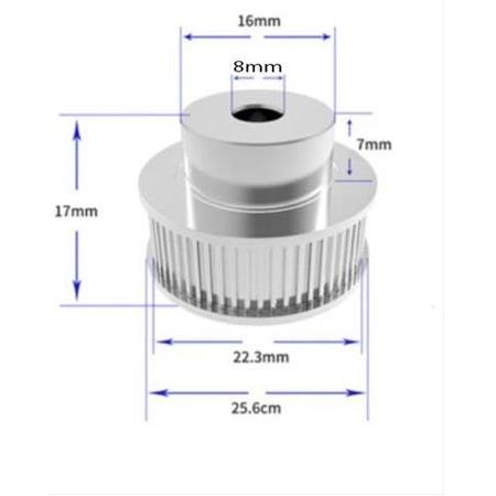 Gt2 6mm 36 Diş Kasnak (İç Çap 8mm)