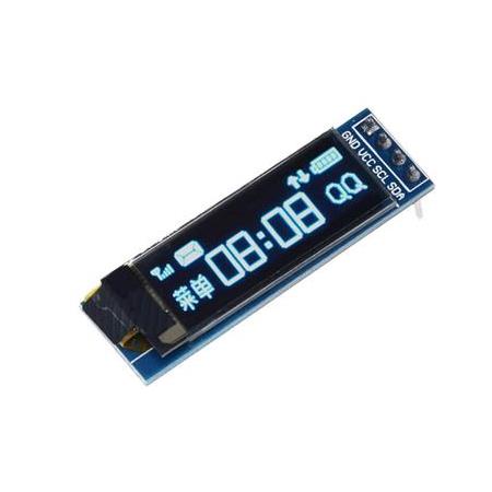 128x32 Oled Lcd Ekran 0.91 Inch SSD1306 Mavi(Arduino Uyumlu)