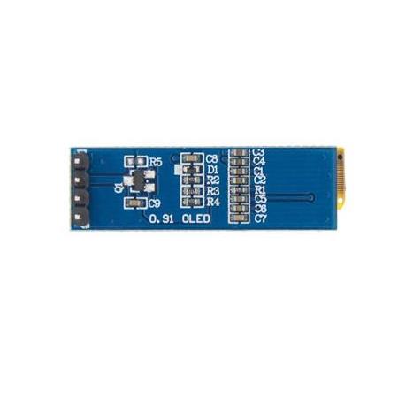 128x32 Oled Lcd Ekran 0.91 Inch SSD1306 Mavi(Arduino Uyumlu)