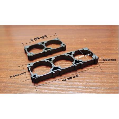32650 32700 32900 Pil Tutucu Bracket İkili Geçmeli(ABS Plastik)