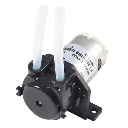 12 V Peristaltik Sıvı Pompası - Dozaj Su Pompası Silikon Tüp - NKP-DCL-S10D Siyah