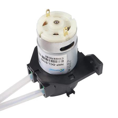12 V Peristaltik Sıvı Pompası - Dozaj Su Pompası Silikon Tüp - NKP-DCL-S10D Siyah