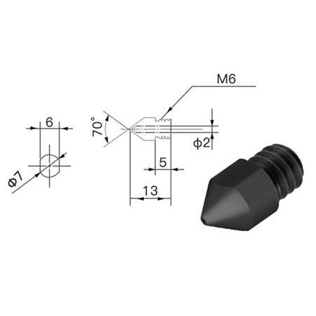 0.4mm Sertleştirilmiş Çelik Nozzle-MK8