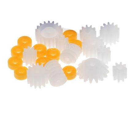 26 Parça Plastik Dişli Çark Seti (DC Motor - DIY - Hobi Seti)