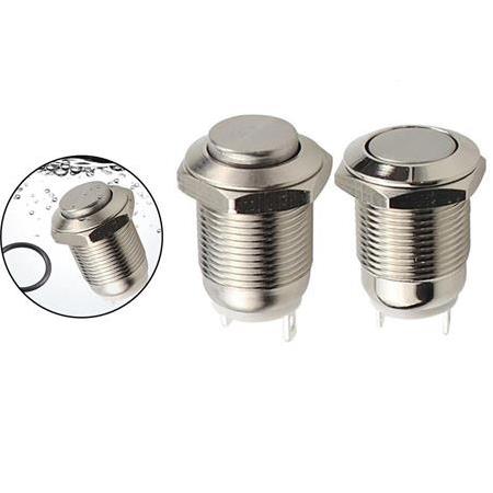 12mm Işıksız Metal Yaylı Buton 2P