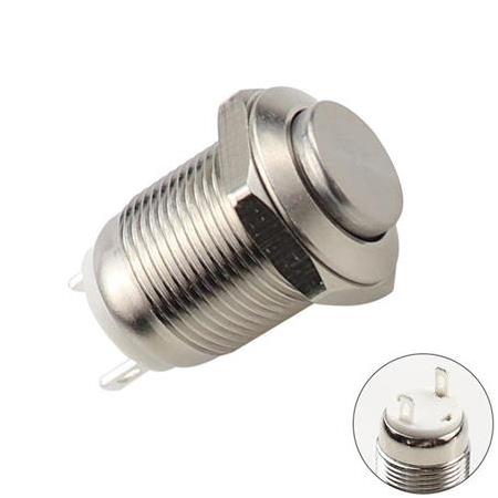 12mm Işıksız Metal Yaylı Buton 2P
