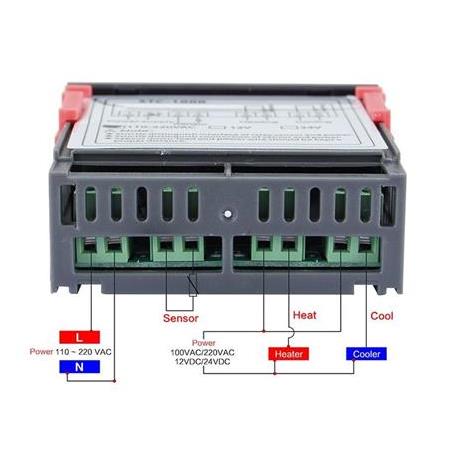 STC-1000 110-220V AC 2 Kanallı Dijital Termostat