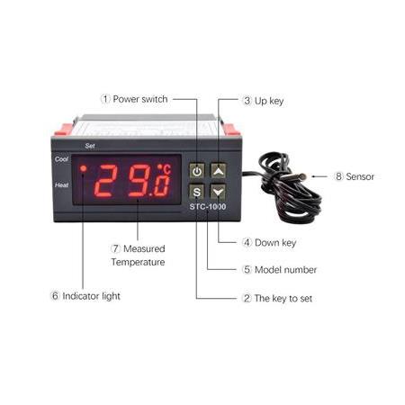 STC-1000 110-220V AC 2 Kanallı Dijital Termostat