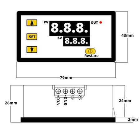 W3230 Röle Çıkışlı Dijital Termostat 220V Sıcaklık Kontrol Cihazı