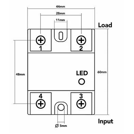SSR-100DA (100A) Solid State Röle (Geliştirme Kartlarıyla Uyumlu)