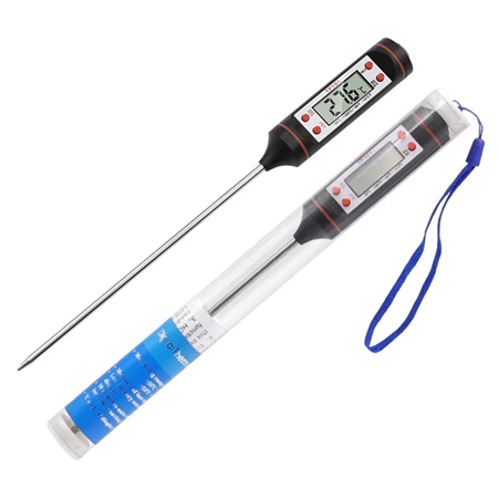 TP101 Gıda Termometresi-Elektronik Sıvı Sıcaklık Kalemi-Siyah