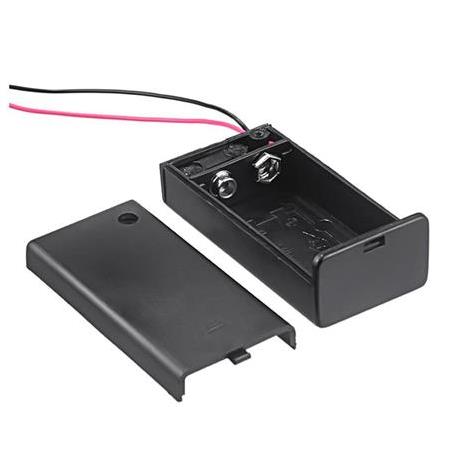9V Pil Yuvası Kapaklı-Anahtarlı