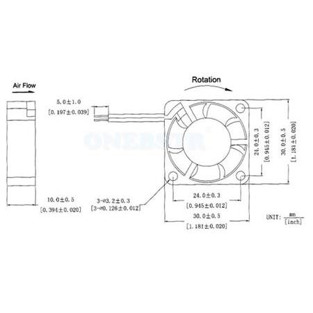 30x30 Kare Fan(12v)