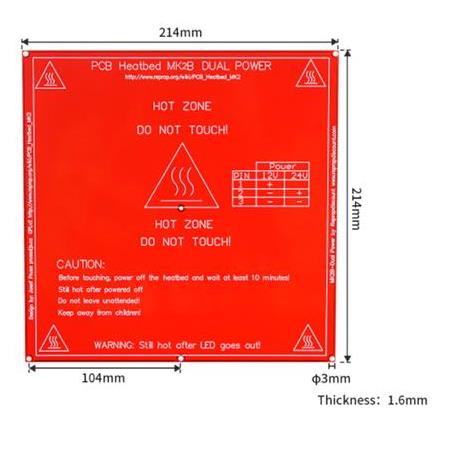 Mk2B 20x20 Isıtıcı Tabla