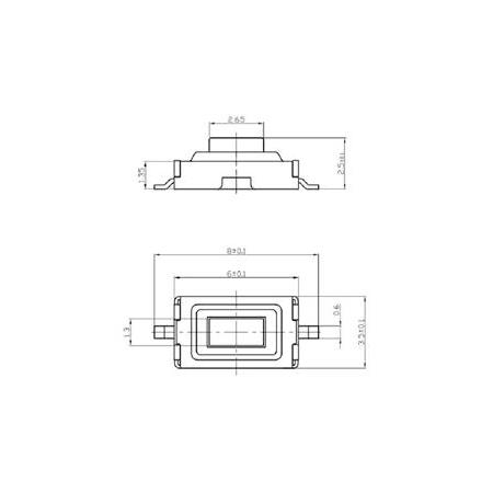 2 Pinli Smd Buton(3x6x2,5mm Tact Switch)-10 Adet