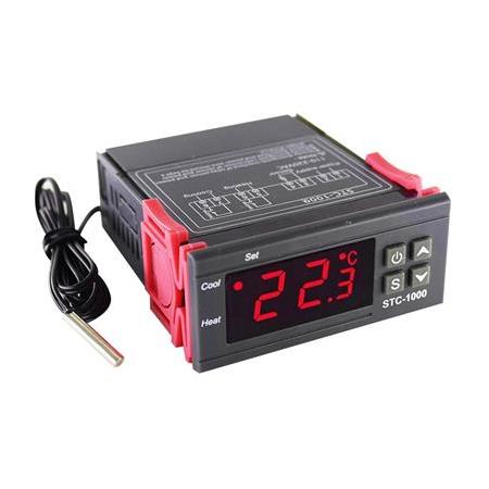 STC-1000 12V 2 Kanallı DC LCD Ekran Problu Termostat-Dijital Sıcaklık Kontrol Cihazı