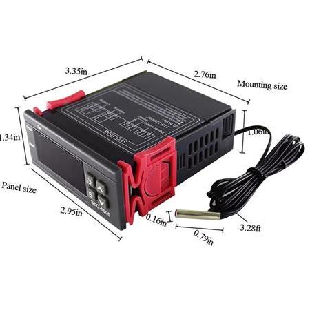 STC-1000 12V 2 Kanallı DC LCD Ekran Problu Termostat-Dijital Sıcaklık Kontrol Cihazı